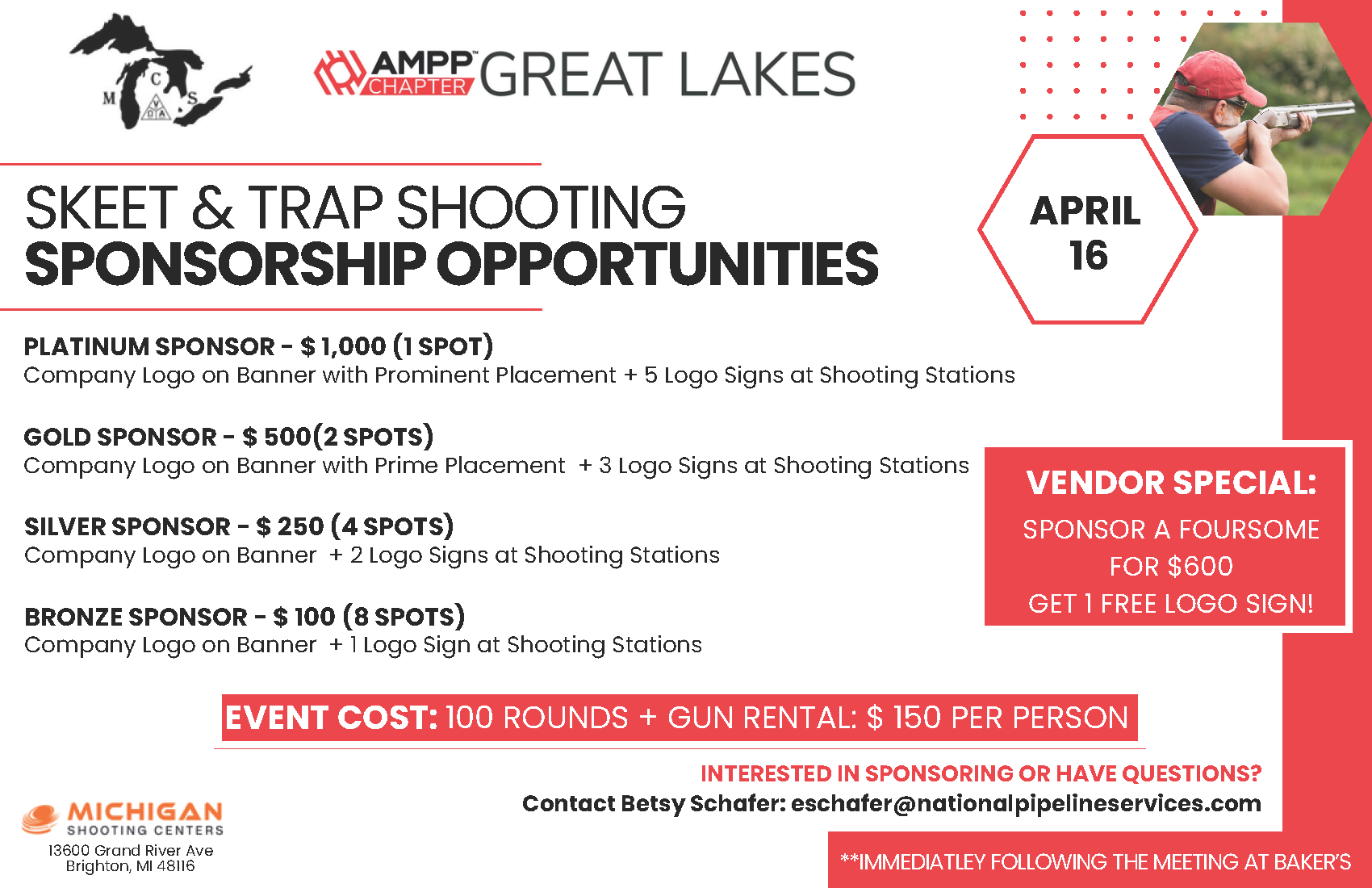 Example Great Lakes Chapter branded graphic